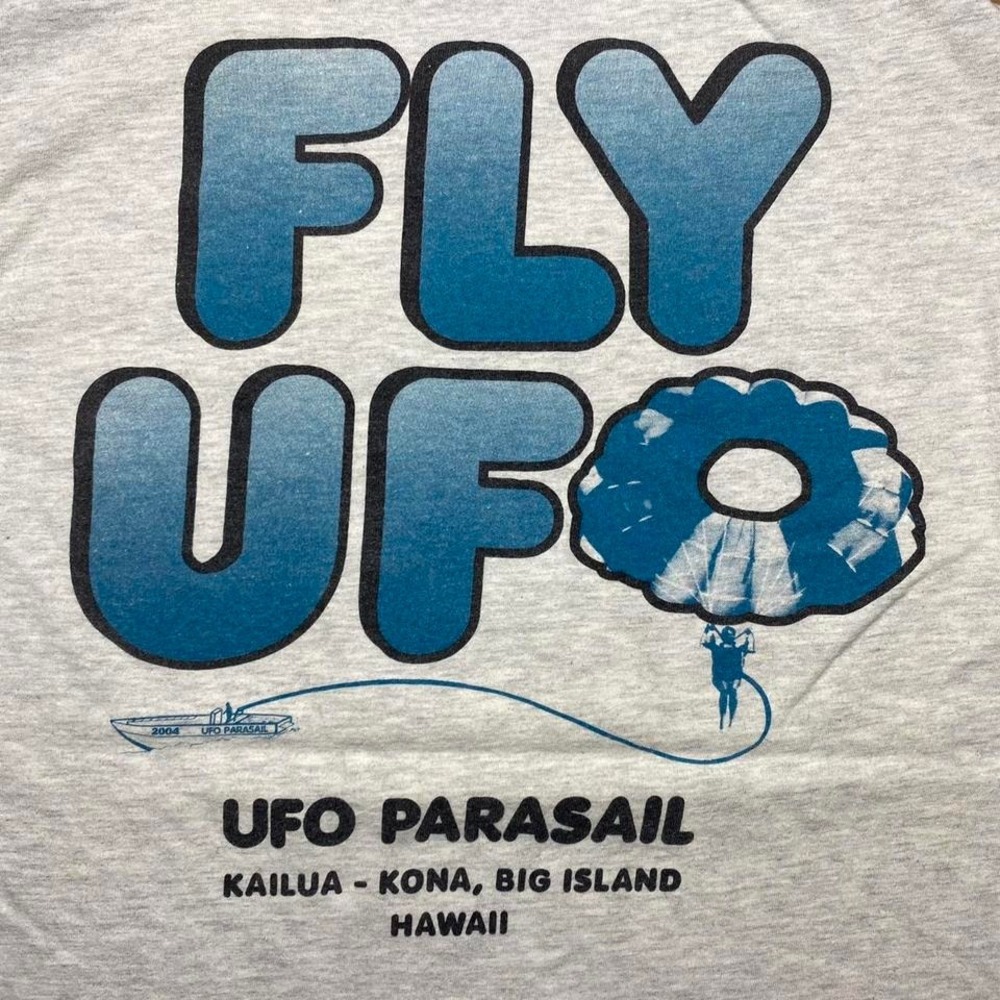 Vintage 2000s UFO PARASAIL Kailua - Kona, Big Island Hawaii shirt